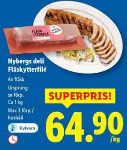 Lidl Nybergs Deli fläskytterfilé erbjuda