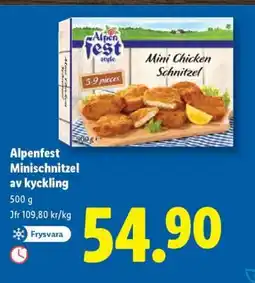 Lidl Alpenfest Minischnitzel av kyckling erbjuda