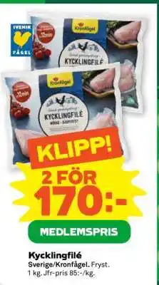 Stora Coop KYCKLINGFILÉ erbjuda