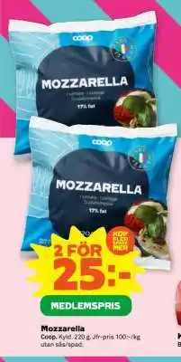 Stora Coop MOZZARELLA erbjuda