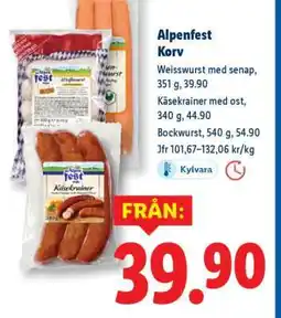 Lidl ALPENFEST Korv erbjuda