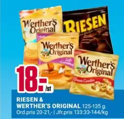 ÖoB Riesen & Werther's original erbjuda
