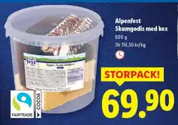 Lidl Alpenfest Skumgodis med kex erbjuda