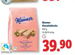 Lidl Manner Hasselnötsrán erbjuda