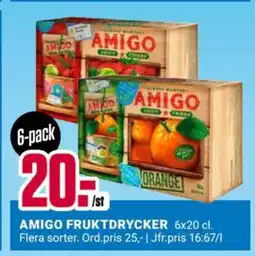 ÖoB AMIGO fruktdrycker erbjuda
