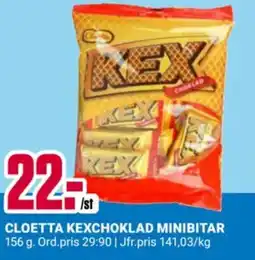 ÖoB Cloetta Kexchoklad minibitar erbjuda