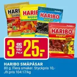 ÖoB HARIBO Småpåsar erbjuda