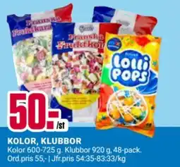 ÖoB Kolor, klubbor erbjuda
