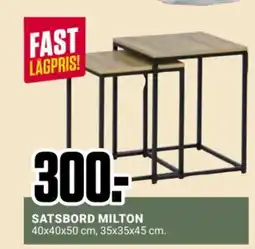 ÖoB Satsbord milton erbjuda