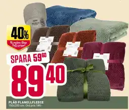 ÖoB Pläd flanellfleece erbjuda