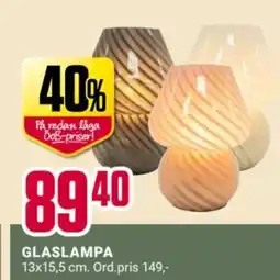ÖoB Glaslampa erbjuda