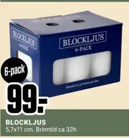 ÖoB Blockljus erbjuda
