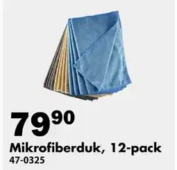 Biltema Mikrofiberduk, 12-pack, SEK 79.9 erbjuda