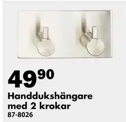Biltema Handdukshängare med 2 krokar, SEK 49.9 erbjuda