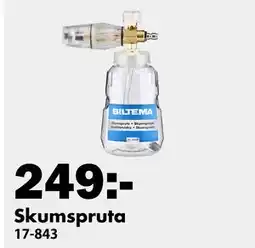 Biltema Skumspruta, SEK 249 erbjuda