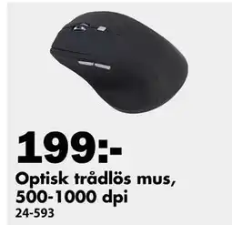 Biltema Optisk trådlös mus, 500-1000 dpi, SEK 199 erbjuda
