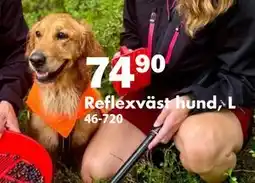 Biltema Reflexväst hund, L, SEK 74.9 erbjuda