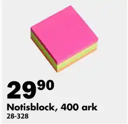 Biltema Notisblock, 400 ark, SEK 29.9 erbjuda