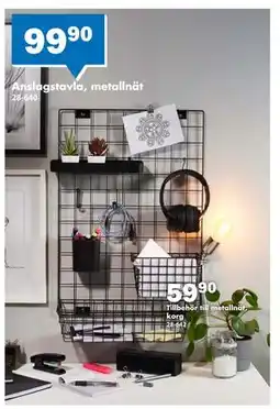 Biltema Anslagstavla, metallnät, SEK 99.9 erbjuda
