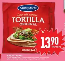 Willys TORTILLA 8-PACK, SEK 13.9 erbjuda