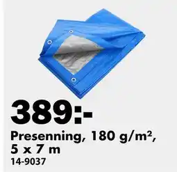 Biltema Presenning, 180 g/m², 5 x 7 m, SEK 389 erbjuda