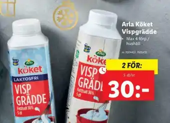 Lidl Arla Köket Vispgrädde 5 dl/st erbjuda