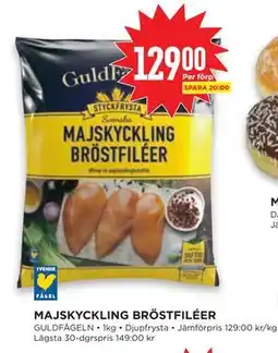 Willys MAJSKYCKLING BRÖSTFILÉER, SEK 129 erbjuda