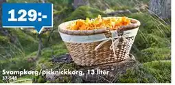 Biltema Svampkorg/picknickkorg, 13 liter, SEK 129 erbjuda