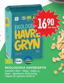 Willys EKOLOGISKA HAVREGRYN, SEK 16.9 erbjuda