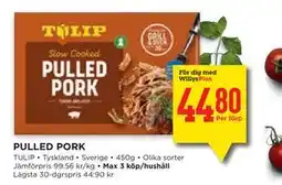 Willys Hemma PULLED PORK, Medlemspris erbjuda
