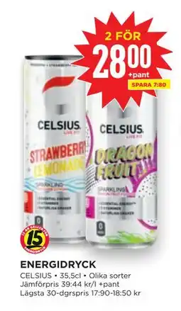 Willys ENERGIDRYCK, SEK 28 erbjuda
