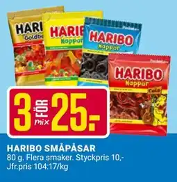 ÖoB HARIBO SMÅPÅSAR, SEK 25 erbjuda