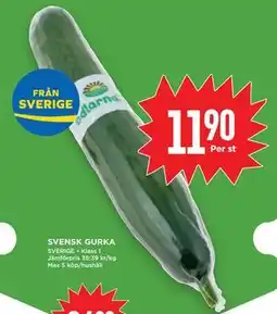 Willys SVENSK GURKA, SEK 11.9 erbjuda