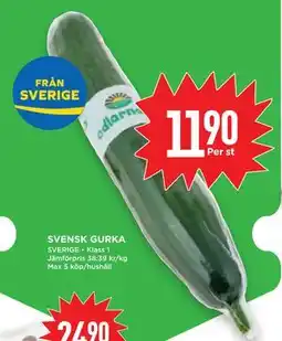Willys Hemma SVENSK GURKA, SEK 11.9 erbjuda