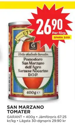 Willys SAN MARZANO TOMATER, SEK 26.9 erbjuda