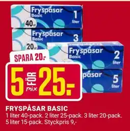 ÖoB FRYSPÅSAR BASIC, SEK 25 erbjuda