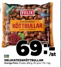 Coop Daglivs DELIKATESSKÖTTBULLAR, SEK 69 erbjuda