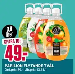 ÖoB PAPILION FLYTANDE TVÅL, SEK 49 erbjuda