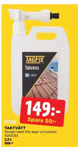 Jem&Fix TAKTVÄTT, SEK 149 erbjuda