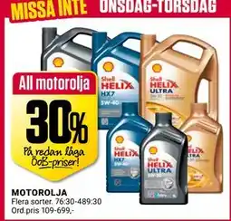 ÖoB All motorolja erbjuda