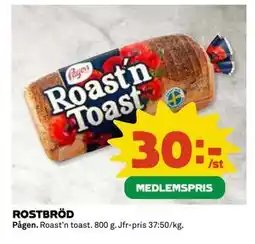Coop Daglivs ROSTBRÖD, Medlemspris erbjuda