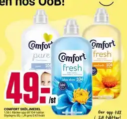 ÖoB COMFORT SKÖLJMEDEL, SEK 49 erbjuda