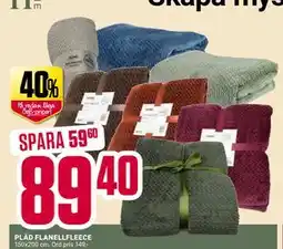 ÖoB PLÄD FLANELLFLEECE, SEK 89.4 erbjuda