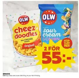Coop Daglivs SNACKS, SEK 55 erbjuda