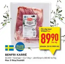 Willys Hemma BENFRI KARRÉ, Medlemspris erbjuda