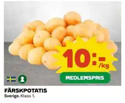 Coop Daglivs FÄRSKPOTATIS, Medlemspris erbjuda