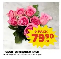Coop Daglivs ROSOR FAIRTRADE 9-PACK, SEK 79.9 erbjuda