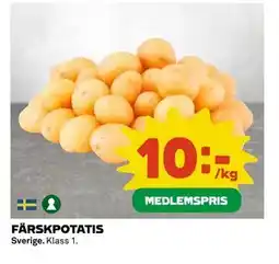Coop Daglivs FÄRSKPOTATIS, Medlemspris erbjuda