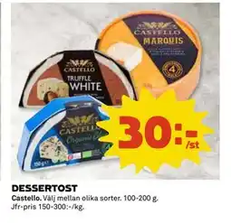 Coop Daglivs DESSERTOST, SEK 30 erbjuda