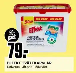ÖoB EFFEKT TVÄTTKAPSLAR, SEK 79 erbjuda